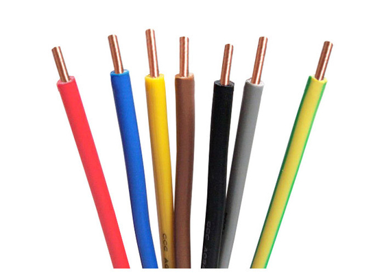 КИТАЙ Покрашенная одиночная температура проводника провода 70℃ изоляции PVC кабельной проводки максимальная поставщик