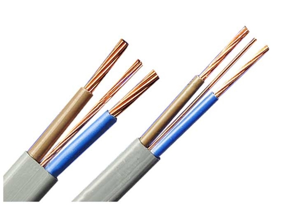 КИТАЙ Плоско провод серое 2* 2,5 электрического кабеля близнеца БС6004-2000 &amp; земли + 1.5СКММ поставщик