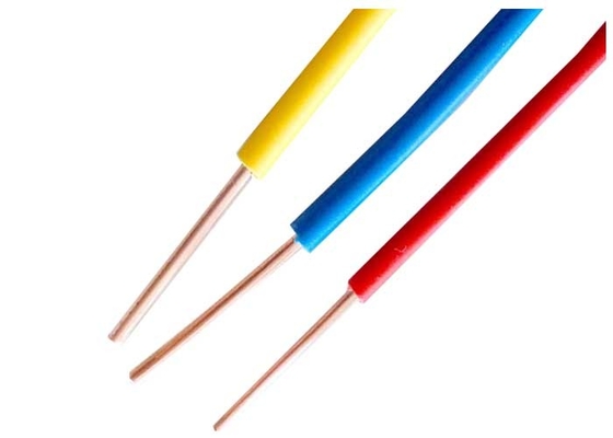 КИТАЙ Твердый провод электрического кабеля проводника для внутреннего связывая проволокой 300/500в, желтого цвета голубого красного цвета поставщик