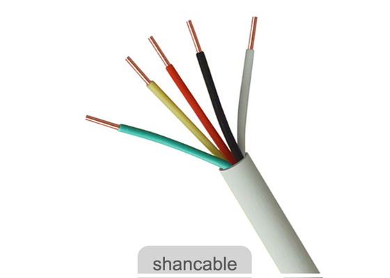 КИТАЙ Цвет куртки многожильного провода электрического кабеля изоляции ПВК белый для электричества поставщик
