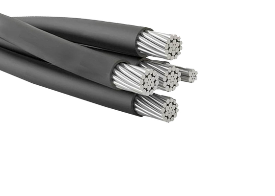 КИТАЙ Связка кабелей Abc 0.6KV/1KV электрическая воздушная, квадруплексный кабель падения обслуживания поставщик