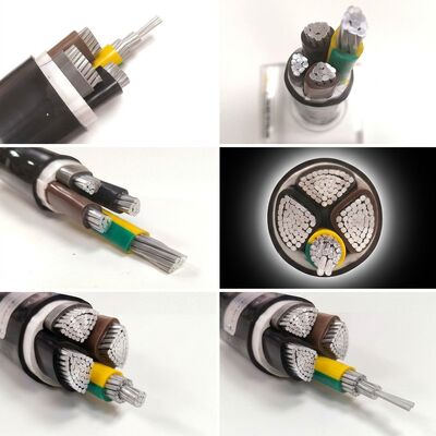 КИТАЙ UV Resistant PVC Insulated Power Cable 0.6/1kV 4x35mm2 Aerial Overhead Outdoor Use поставщик