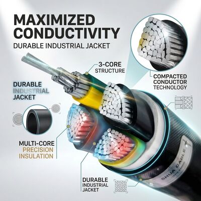КИТАЙ VGV 3x2.5mm2 PVC Insulated Cable 105C Heat Resistant Industrial Wiring 450/750V IEC60228 поставщик