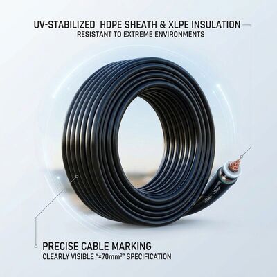 КИТАЙ Aerial Bundled 0.6/1kV 3x70+54.6+16mm2 XLPE Insulated Overhead Line Cable поставщик