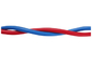 Переплетенный твиновский провод 2x0.5mm2,2x0.75mm2,2x1.5mm2,2x2.5mm2 с красным и голубым цветом поставщик