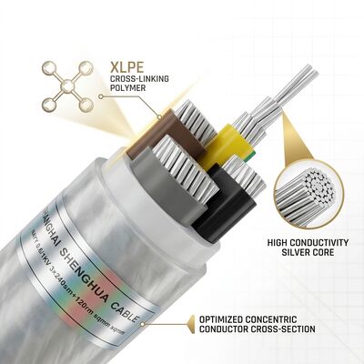 High Temperature XLPE Insulated PVC Sheathed Cable 0.6/1kV 4x16mm2 Power Station поставщик