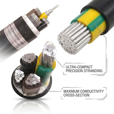 Free Sample PVC Insulated Power Cable 0.6/1kV 3x10mm2 Copper Fast Delivery поставщик