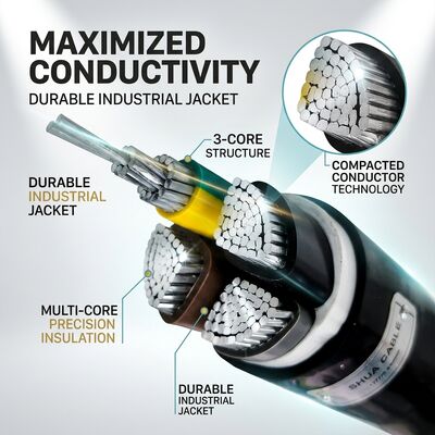 Oil Resistant Chemical Resistant PVC Insulated Cable 450/750V 3 Core Industrial Use поставщик