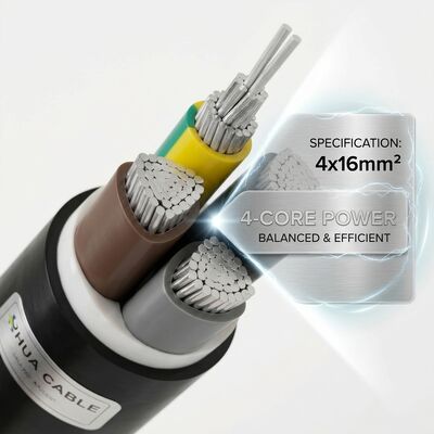 NYY 4x25mm2 PVC Insulated Cable 90C High Temperature Underground 0.6/1kV IEC60502 Power Wire поставщик