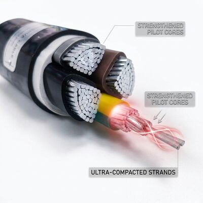NYY 1x120mm2 PVC Insulated Single Core Cable 90C Power Station 0.6/1kV IEC60502 поставщик