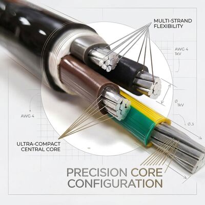 NYY 4x70mm2 Anti UV PVC Insulated Cable Direct Burial Sunlight Resistant 0.6/1kV IEC60502 поставщик