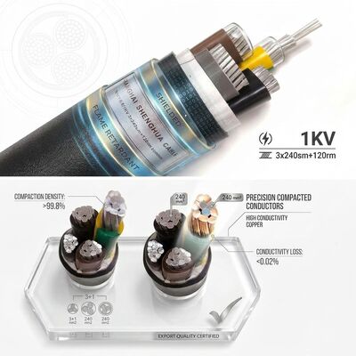 FR 4x2.5mm2 Flame Retardant Shielded PVC Insulated Control Cable Power Plant 450/750V